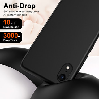 Dành Cho iphone X Xs Max XR Ốp Lưng Silicon Lỏng Nâng Cấp Có Cạnh Vuông Bảo Vệ Camera Mềm Chống Trầy Xước Lớp Lót Microfiber Chống Sốc Mỏng Bao