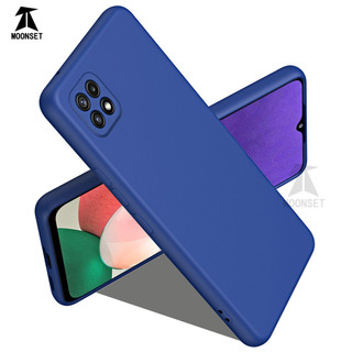 Dành Cho Samsung A22 5G Ốp Lưng Silicon Lỏng Nâng Cấp Có Cạnh Vuông Bảo Vệ Camera Mềm Chống Trầy Xước Lớp Lót Microfiber Chống Sốc Mỏng Vỏ