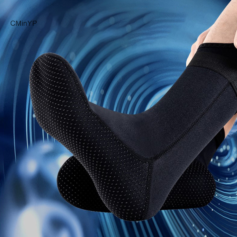 Cminyp 3mm neoprene tất lặn chống trơn trượt, giữ ấm, đi biển/lướt sóng, unisex