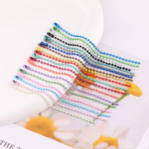 20 Cái / lốc Sơn Hạt Dây Xích Tròn Hạt Kết Nối Khóa Nhiều Màu Sắc Thẻ Dây Xích Móc Khóa Sắt Mặt Dây Chuyền Sang Trọng Đồ Chơi Xịt Sơn Hạt Dây Xích Tự Làm Chất Liệu Phụ Kiện