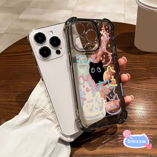 Ốp Điện Thoại Màu Trung Đen Màu Mèo Màu Dễ Thương Cho Realme 15T 15 14 14X Pro P4 V60 Pro Narzo 80 Lite Note 70 70T C75 C75X C67 Neo7 Turbo GT 7 Pro 5G 4G Vỏ Mềm Bốn Vỏ
