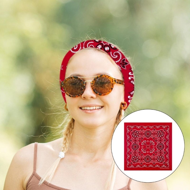 Floral Bandana Head Scarf Hip Hop Halloween Turbans Head Scarf for Rapper