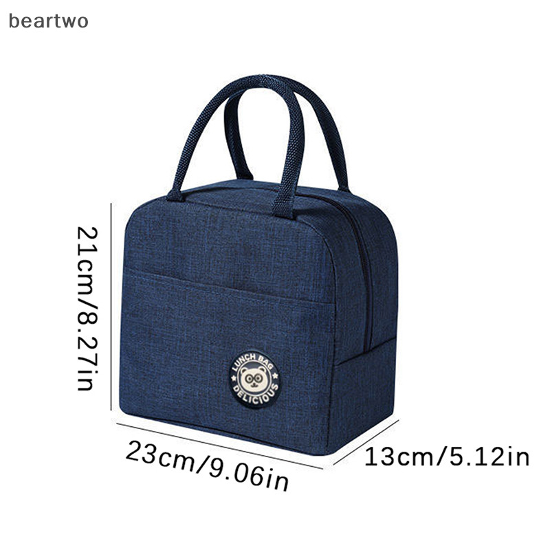 < Beartwo > Hộp Cơm Trưa Du Lịch Dã Ngoại Di Động Bảo Quản Thực Phẩm Ăn Sáng Giữ Nhiệt Túi Đựng Thực Phẩm Ăn Trưa Túi Cách Nhiệt Túi Làm Mát Cho Người Lớn Trẻ Em Đẹp