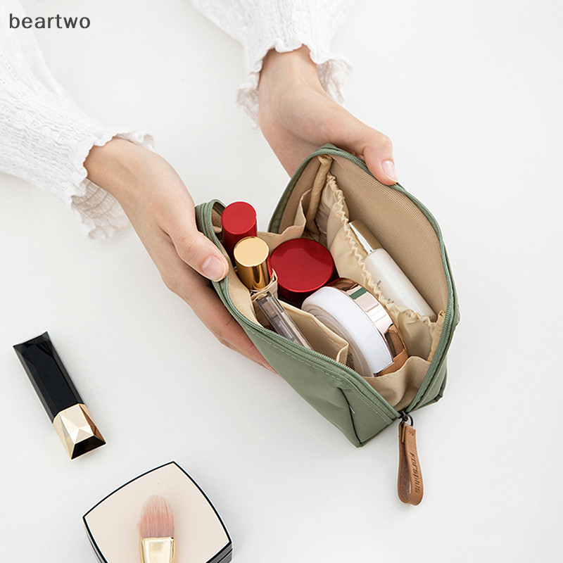 < Beartwo > Túi đựng đồ trang điểm dung tích lớn chống thấm nước Túi đựng đồ du lịch nhiều màu Túi đựng mỹ phẩm phân vùng Túi xách Túi môi đẹp
