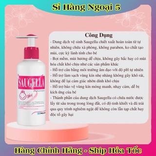 [HÀNG NỘI ĐỊA] Dung dịch vệ sinh cho bé gái từ 3 - 12 tuổi SAUGELLA CỦA PHÁP