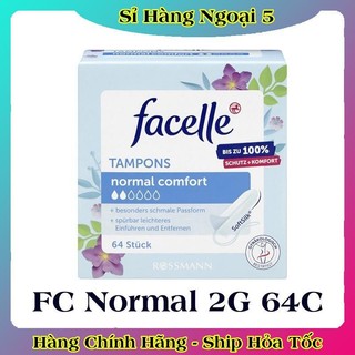 [CÓ CHE TÊN] Băng vệ sinh Tampon Facelle đầy đủ size chuẩn Đức - Date mới Đủ Bill