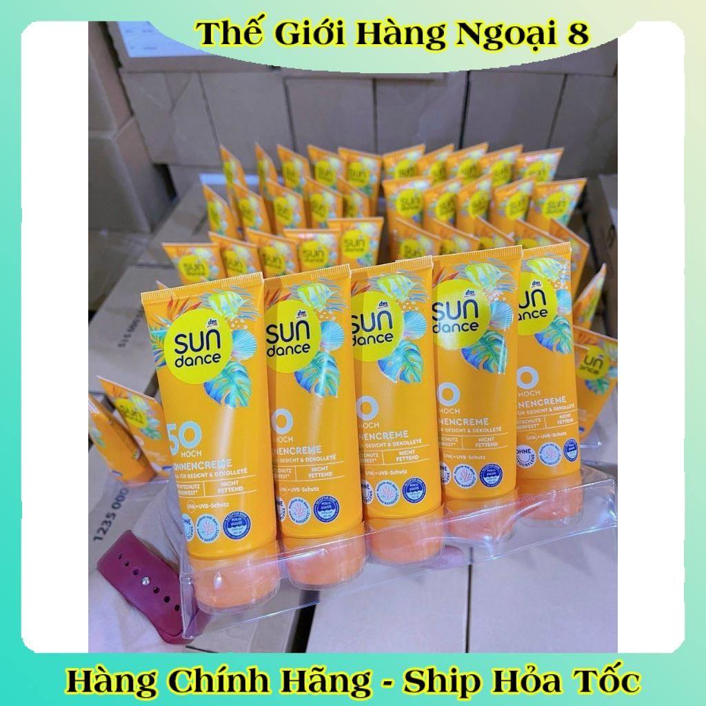 [MẪU MỚI] Kem chống nắng Sundance đi biển, đi bơi chống nước tốt cho mặt và body của Đức