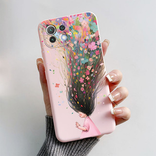 Dành Cho Xiaomi Mi 11 Lite / Mi 11 Lite 5G NE Ốp Lưng Silicon Mềm Thiết Kế Mới 2024 Sơn Bảo Vệ TPU Cho Xiaomi Mi11 Lite Vỏ Mỏng