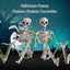 Exhila Trang trí Halloween Bộ xương toàn thân với chân đế có thể đặt ra để trưng bày ngôi nhà ma ám và trang trí tiệc Skull O