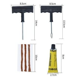 Bộ Dụng Cụ Vá Xăm Xe Không Ruột Mini Chuyên Dụng Cho Xe Hơi Xe Ô Tô Xe Máy, Vá Lụi, Vá Rút Bánh Không Săm Khẩn Cấp SUNND
