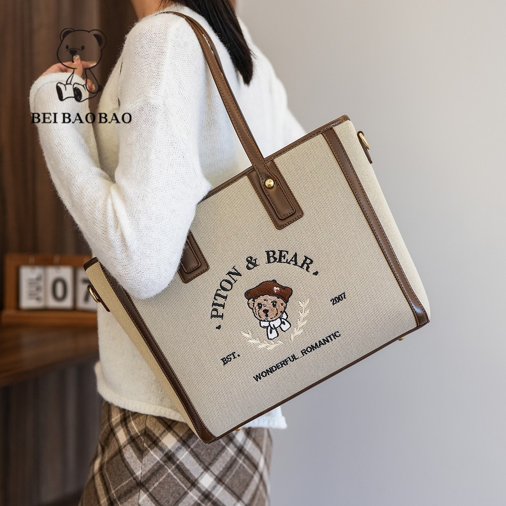 Túi totebag Beibaobao Piton&Bear Cao Cấp Chính Hãng 8323