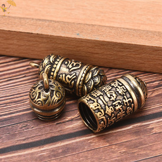 [Gou] Đồng Rỗng Phật Kinh Xi Lanh Mặt Dây Chuyền Móc Khóa Vòng Cổ Trang Sức Hộp Đựng Thuốc VN