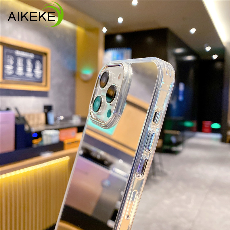 Dành Cho Samsung Galaxy A15 A05S M32 M15 M13 A30 A20S A14 A13 A12 A11 A04 A03S A02S M22 M12 M11 F22 F15 Ốp Điện Thoại Gương Thời Trang TPU Mềm Mạ Điện Kim Loại Cam Cặp Đôi Ốp Lưng
