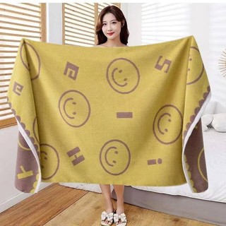 Khăn tắm Cotton nguyên chất hấp thụ nước cao cấp Thân thiện với da mềm mại 70X140cm