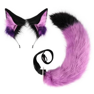 Crazy Animal City Nick Fox Set Tai Headband Mô Phỏng Đuôi Cáo Truyện Tranh Triển Lãm Động Vật Trang Phục Đạo Cụ