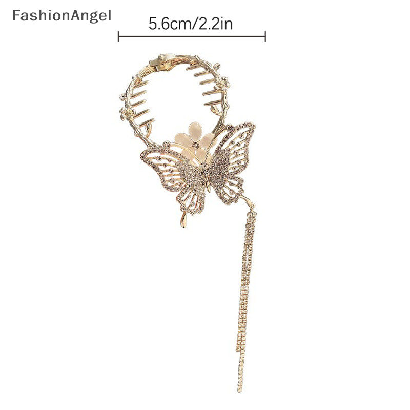 FashionAngel Orchid Tóc Móng Vuốt Kẹp Thiên Nga sel Thuốc Đuôi Ngựa Khóa Ngọc Trai Kẹp Tóc Cô Gái Barrette Kẹp Tóc Phụ Kiện Tóc TH