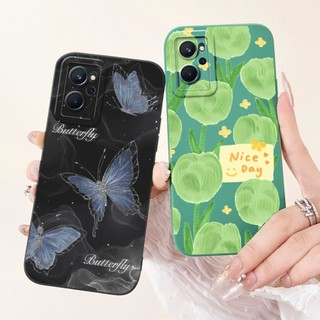 Dành Cho Vỏ Bảo Vệ Ống Kính Realme 9i Realme9i 4G RMX3941 Vỏ Điện Thoại Silicon Mềm Sơn Thời Trang