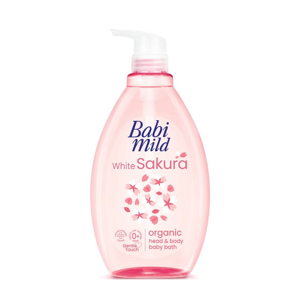 Sữa tắm gội toàn thân cho bé Babi Mild chai 800ml
