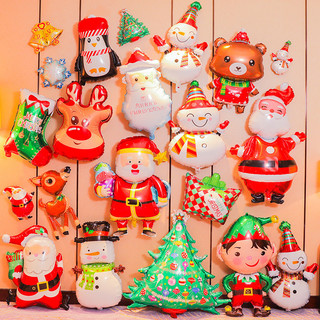 Fashiom Giáng Sinh Mini Bánh Gừng Ông Già Noel Cây Nhôm Lá Bóng Giáng Sinh Vui Vẻ Trang Trí Tiệc