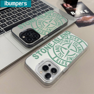 ibumpers Ốp Lưng iPhone Xinh Ngầu Stone Island Ốp Điện Thoại Ốp Điện Thoại IMD Cứng Trơn Chống Bẩn Chống Sốc Cho Iphone 15 14 12 13 11 Pro Max