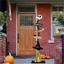 Chổi phù thủy Halloween có đèn CHEESELY, bằng gỗ có đế trang trí chổi phù thủy Halloween, Trang trí sân vườn ma chất lượng cao Chổi phù thủy có dơi cho bữa tiệc tại nhà Halloween