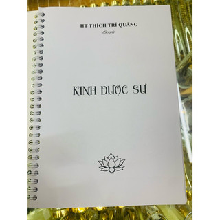 Sách - Tập Chép Kinh Dược Sư - HT Thích Trí Quảng ( In Chữ mờ, gáy lò xo, tặng kèm bút và ruột bút)