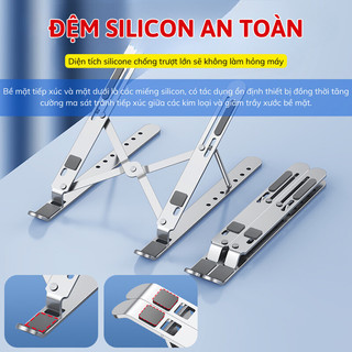 Kệ Tản Nhiệt Laptop Gấp Gọn Myd.23 - Giá Đỡ Nhôm Cao Cấp, Điều Chỉnh Linh Hoạt 6 Cấp Độ