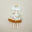 Quần áo búp bê BJD 16 ~ 17cm, Bộ đồ váy dễ thương đáng yêu, Quần áo thủ công chất lượng cao thời trang Phụ kiện búp bê DIY cho OB11, 1 / 12 Bjd