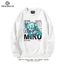 Cotton Size Lớn Dài Tay Hatsune Miku Thu Đông Nam Nữ Plus Nhung Mỏng Phong Cách Cổ Tròn In Hình Tất Cả Trận Đấu