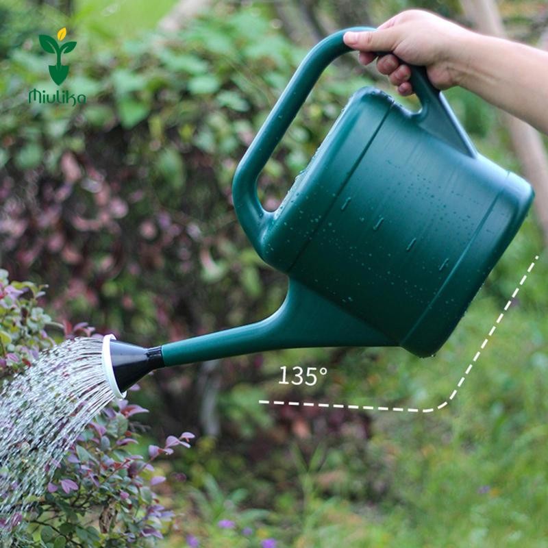 Bình tưới nước Miulika Tay cầm thoải mái Vòi phun dài Dụng cụ làm vườn dày nhẹ