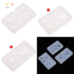 Ppy Đa Năng Vòng Cổ Khuôn Silicon Hình Học Mặt Dây Chuyền Làm Khuôn Bền Phụ Kiện Trang Sức Đúc Khuôn Cho DIY Tình Yêu