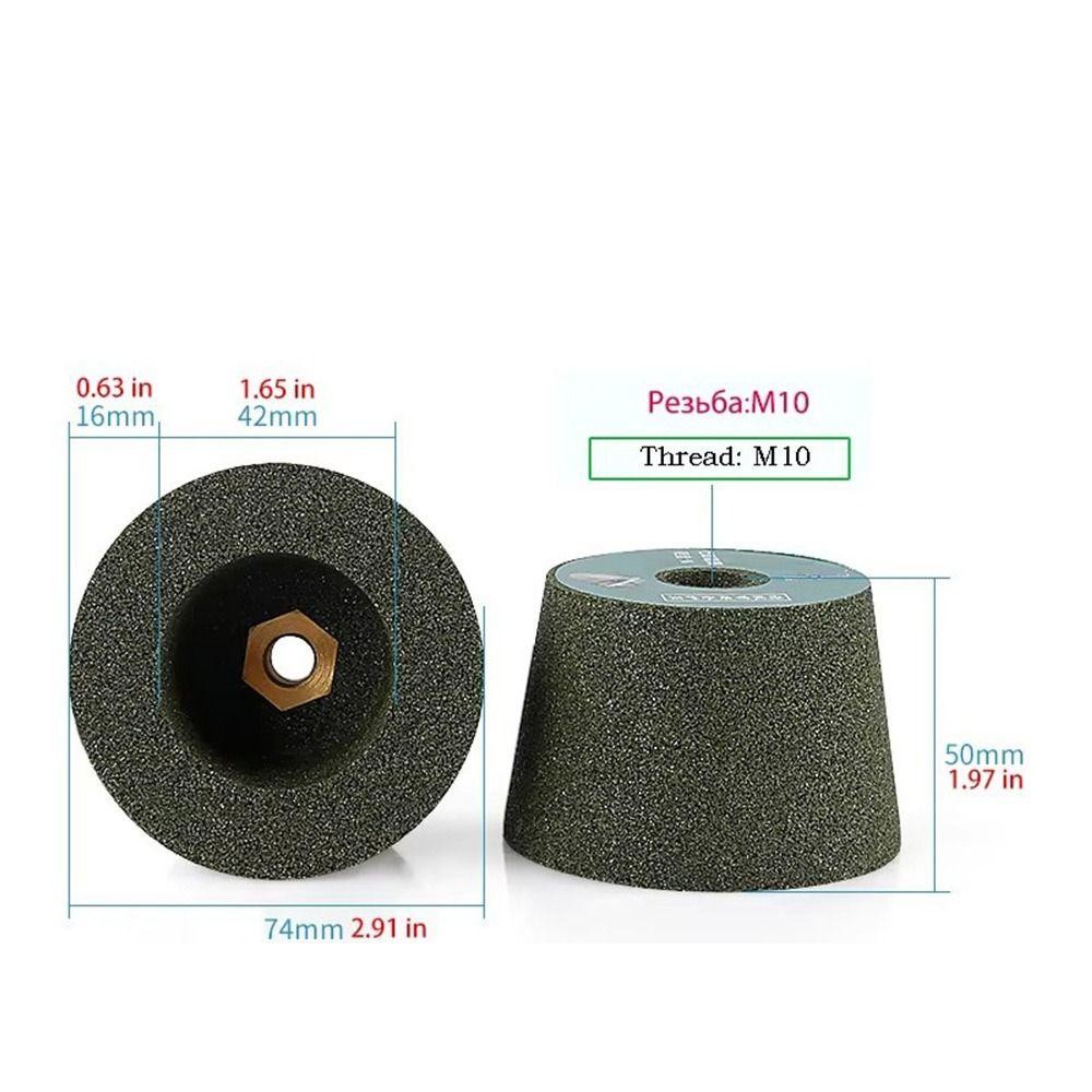 Bánh mài đánh bóng GILL, dành cho máy mài góc loại 100 Grit 50 / 100 / 200Grit Đầu mài gốm bằng đá, Phụ kiện máy mài lưới Dụng cụ đánh bóng khối chà nhám Đầu góc cacbua