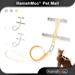 HamshMoc Escape Proof Cat Harness Bộ dây xích có thể điều chỉnh H-Back Nhẹ Khóa kẽm Khóa hạng nặng