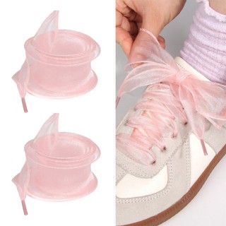 CH Mềm Sheer Vải tuyn Ruy Băng Dây Giày Gia Cố Cạnh 3 5Cm Chiều Rộng Dây Giày Organza Cho Giày Phụ Kiện Thời Trang