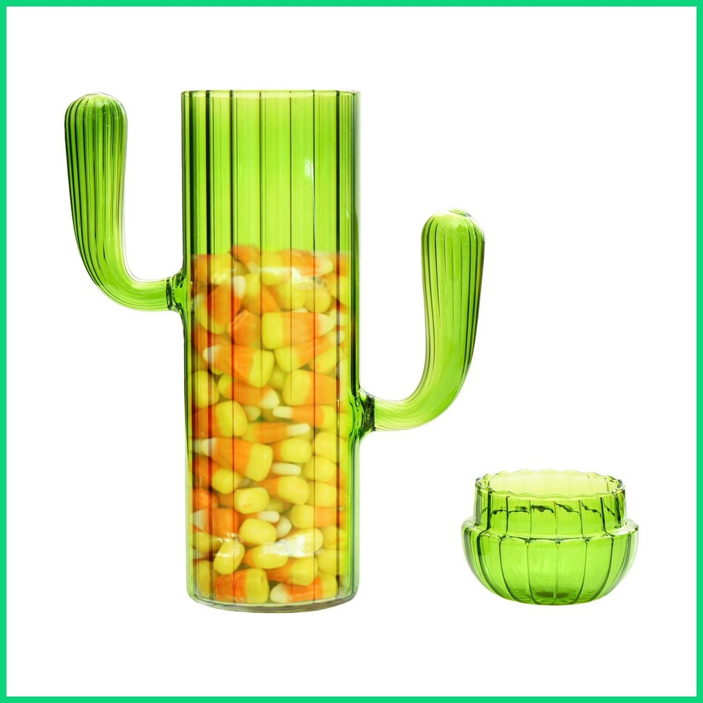 Xương Rồng Kẹo Lọ Hộp Bảo Quản Cà Phê Có Nắp Hộp Bảo Quản Thực Phẩm Hình Xương Rồng Bình Bảo Quản Thủy Tinh Cho jiwvn