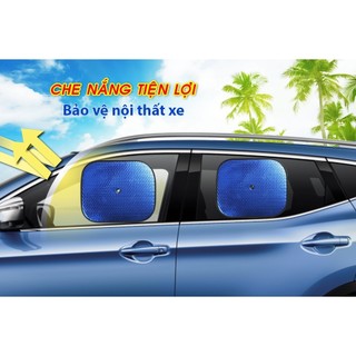 Bộ 2 Tấm Che Nắng Ô Tô, Tấm Chắn Nắng Ô Tô Xe Hơi Phản Quang Phủ Nhôm Bạc Cách Nhiệt phukienoto