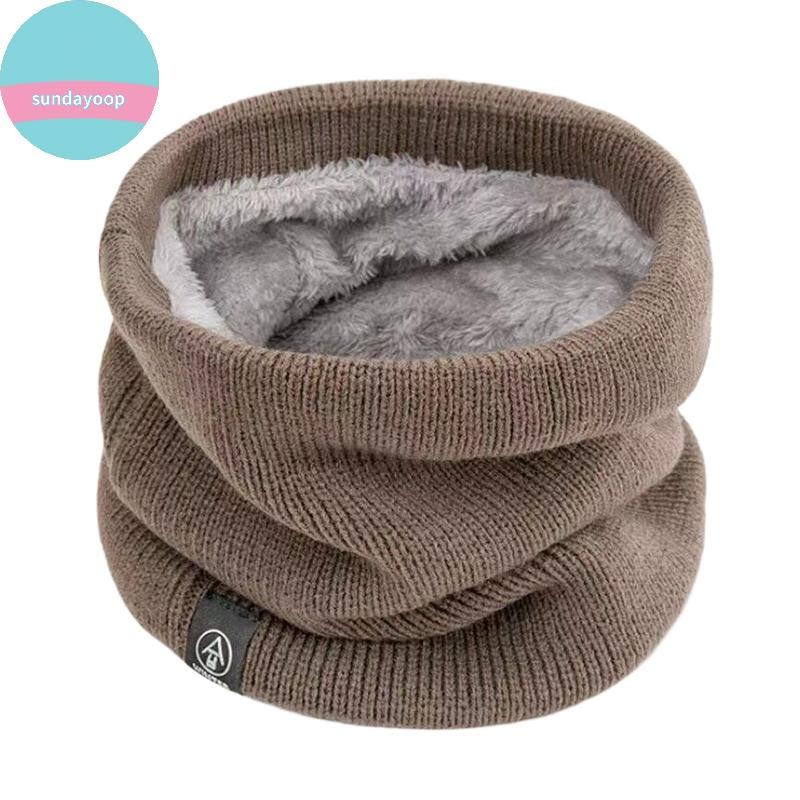 Sund Khăn Dệt Kim Mùa Đông Ấm Áp Snood Khăn Chắc Chắn Dày Len Cổ Ấm Unisex Nam Cổ Khăn Vòng Nữ Chui Đầu Khăn VN