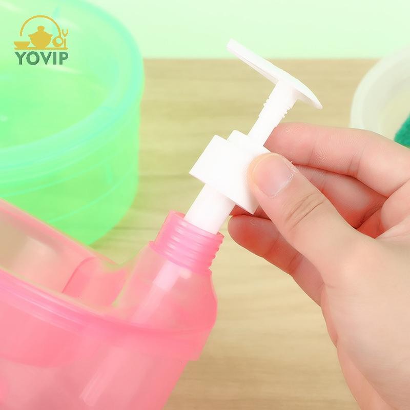 Hộp đựng xà phòng YOVIP và giá đỡ máy chà sàn Hộp đựng nước rửa chén đa chức năng 1000ml Hộp đựng xà phòng rửa chén thủ công VN