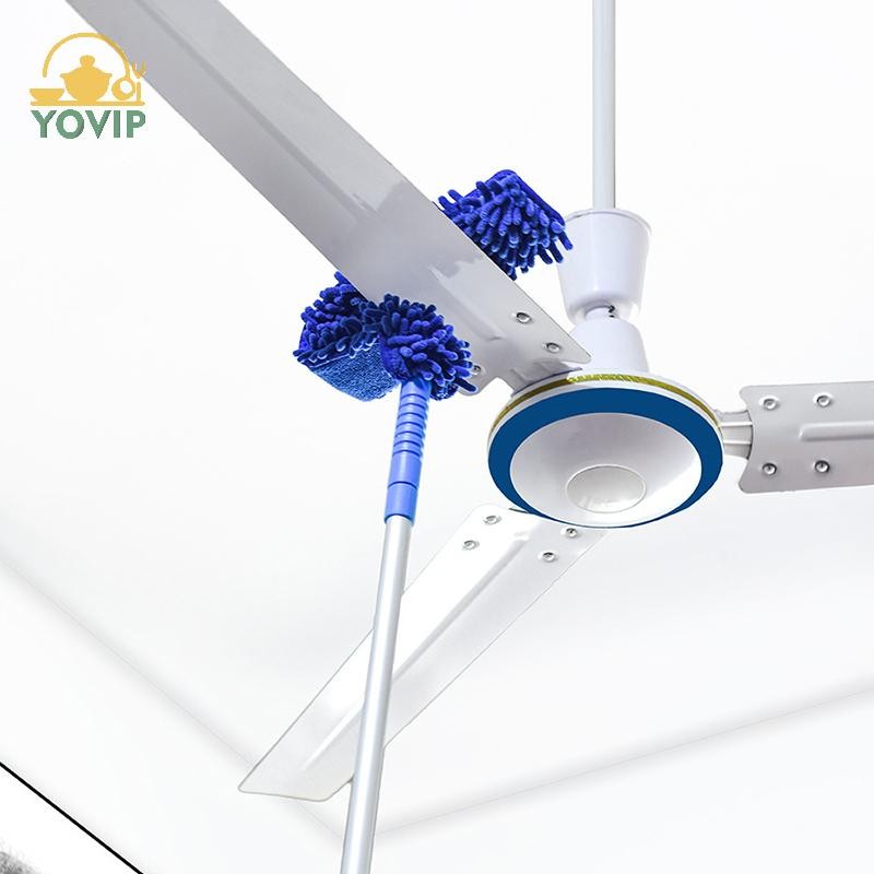 YOVIP Quạt Trần Microfiber Lưỡi Lau Bụi Bộ Có Thể Tháo Rời Linh Hoạt Cobweb Dusterer Quạt Trần Cao Loại Bỏ Bụi Bụi VN
