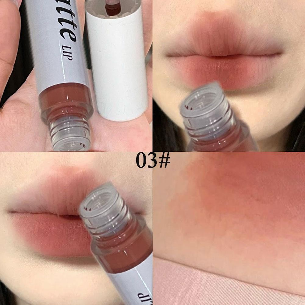 Son môi Velvet Matte Lip Glaze Trang điểm lâu trôi Gloss Cup Matte Son chống dính P8k1