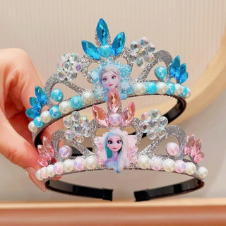 Công chúa phong cách vương miện acrylic băng đầu cho trẻ em thời trang và trang phục sáng bóng props và quà tặng