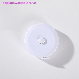 Toplanswatchstore 1.5M Thước Băng Nhỏ Dễ Thương Đơn Giản Di Động Da Mềm Thước May Linh Hoạt Thước Đo Cho Cơ Thể Thợ May Thủ Công 60Inch VN