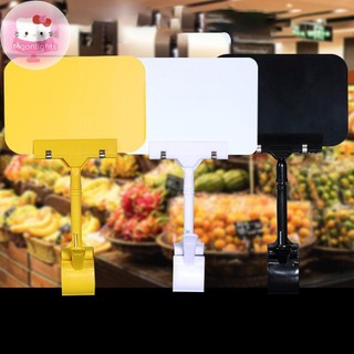 Moonlights 1 Chiếc Thẻ Giá Trái Cây Hàng Hóa Hiển Thị Chống Mài Mòn Ký Giá Đỡ Kẹp Quảng Cáo Thực Phẩm PVC Chống Thấm Nước Bảng Trắng Kẹp EN