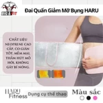 Big & Fit  - Đai Quấn Giảm Mỡ Bụng HARU – Đai Quấn Bụng Đốt Mỡ, Siết Eo, Thấm Mồ Hôi, Tiện Lợi Chạy Bộ HR60 — ảnh 2