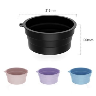 Bát tắm đá mặt WOAY, Chậu đá di động bằng silicon có thể gập lại, Chậu rửa chăm sóc da tích hợp đa chức năng cho nữ bé gái