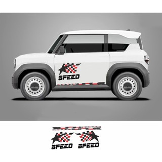 Tổng hợp Bộ tem Ô tô VF3 mẫu xe SPORT dán xe phong cách thể thao, Decal chống nước, chống phai màu, tem xe gia đình