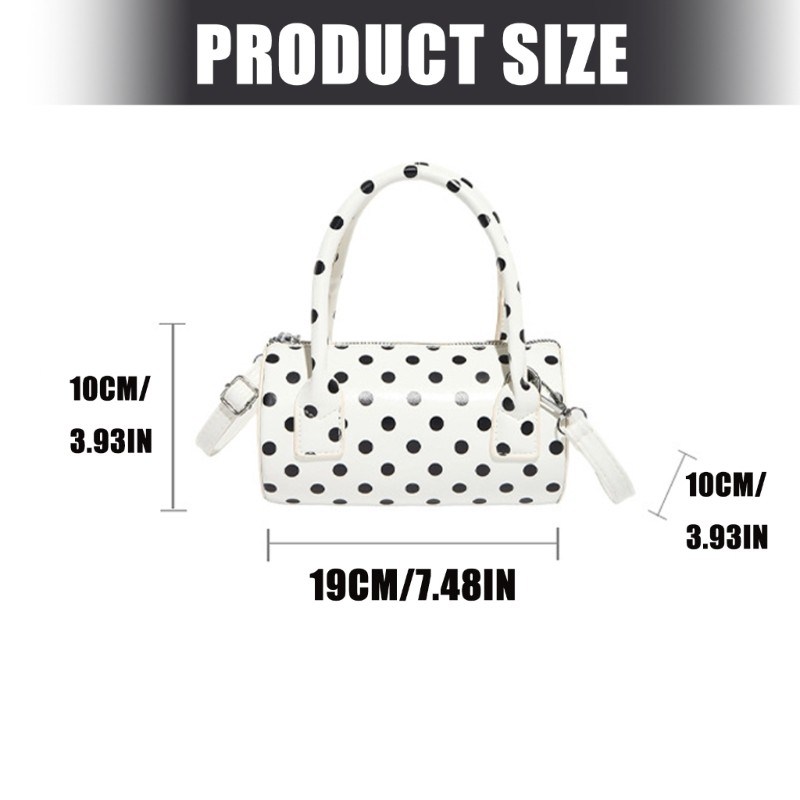 Mặt Trăng Thời Trang Chấm In Tay Cầm Túi Thoải Mái Mặc Phong Cách Đeo Vai Túi Đeo Ngang PU Túi Xách Cho Công Sở Du Lịch Sự Kiện