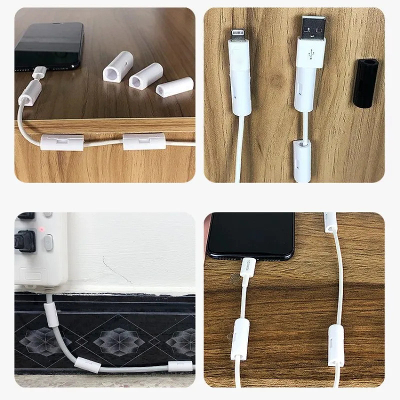 Dây Tổ Chức Kẹp Không Khoan Lắp Đặt Cáp Cố Định Kẹp Văn Phòng Deak Phụ Kiện Dây