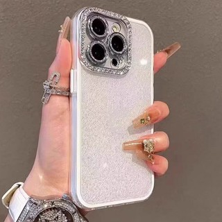 Logo Sang Trọng Kẹo Kim Cương Ốp lưng iPhone 11 12 13 14 15 16 Pro Max Plus Lấp Lánh Chống Sốc Ốp Lưng Ốp Lưng