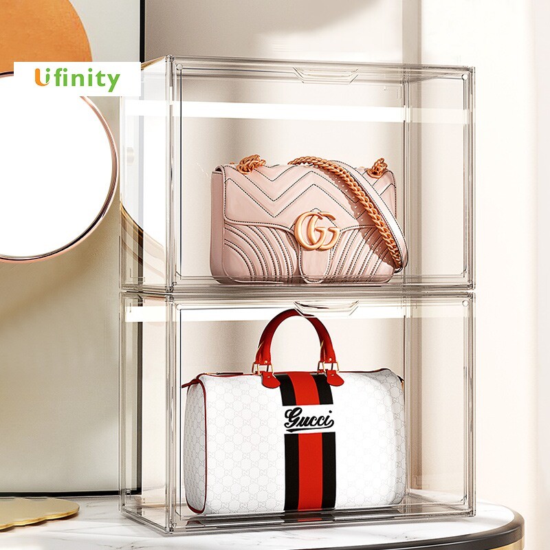 Lifinity Hộp Đựng Đa Năng Acrylic - Trưng Bày Mô Hình + Đựng Giày Dép + Mỹ Phẩm, Thiết Kế Sang Trọng